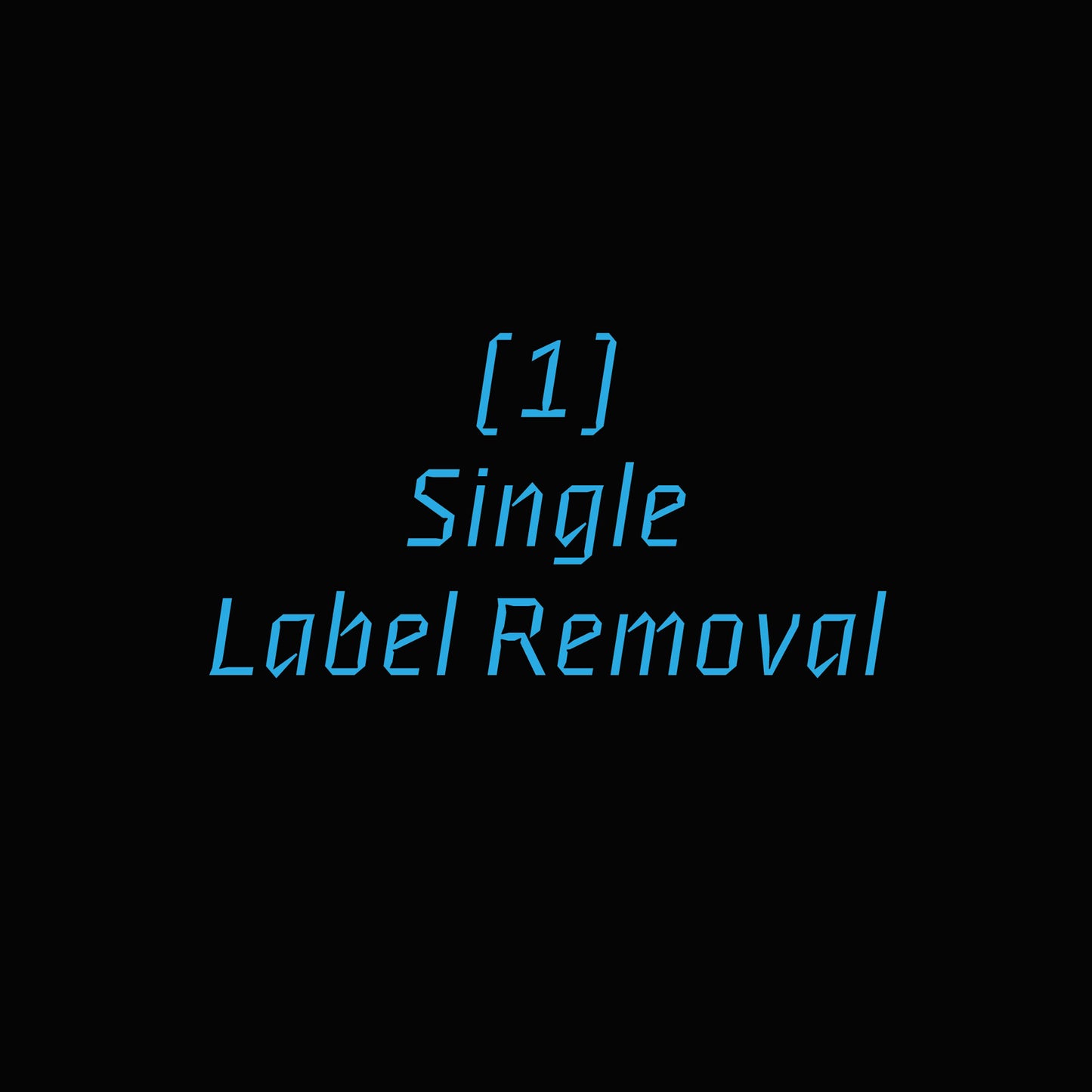 Label Removal
